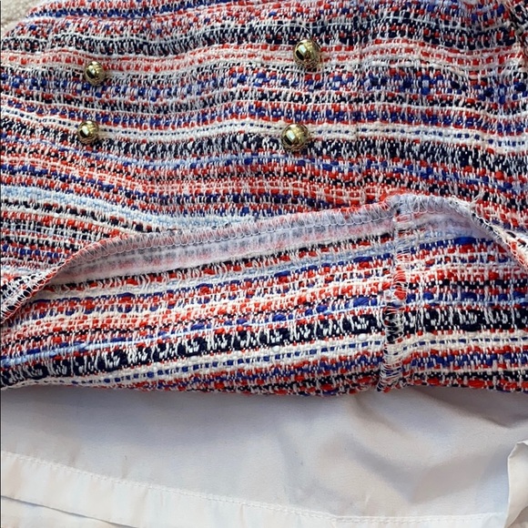 Winter tweed skirt with gold button detail - Picture 6 of 6